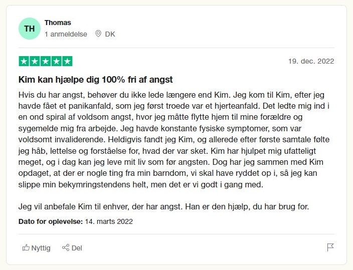 Anbefaling Angstekspert Kim Liljehult